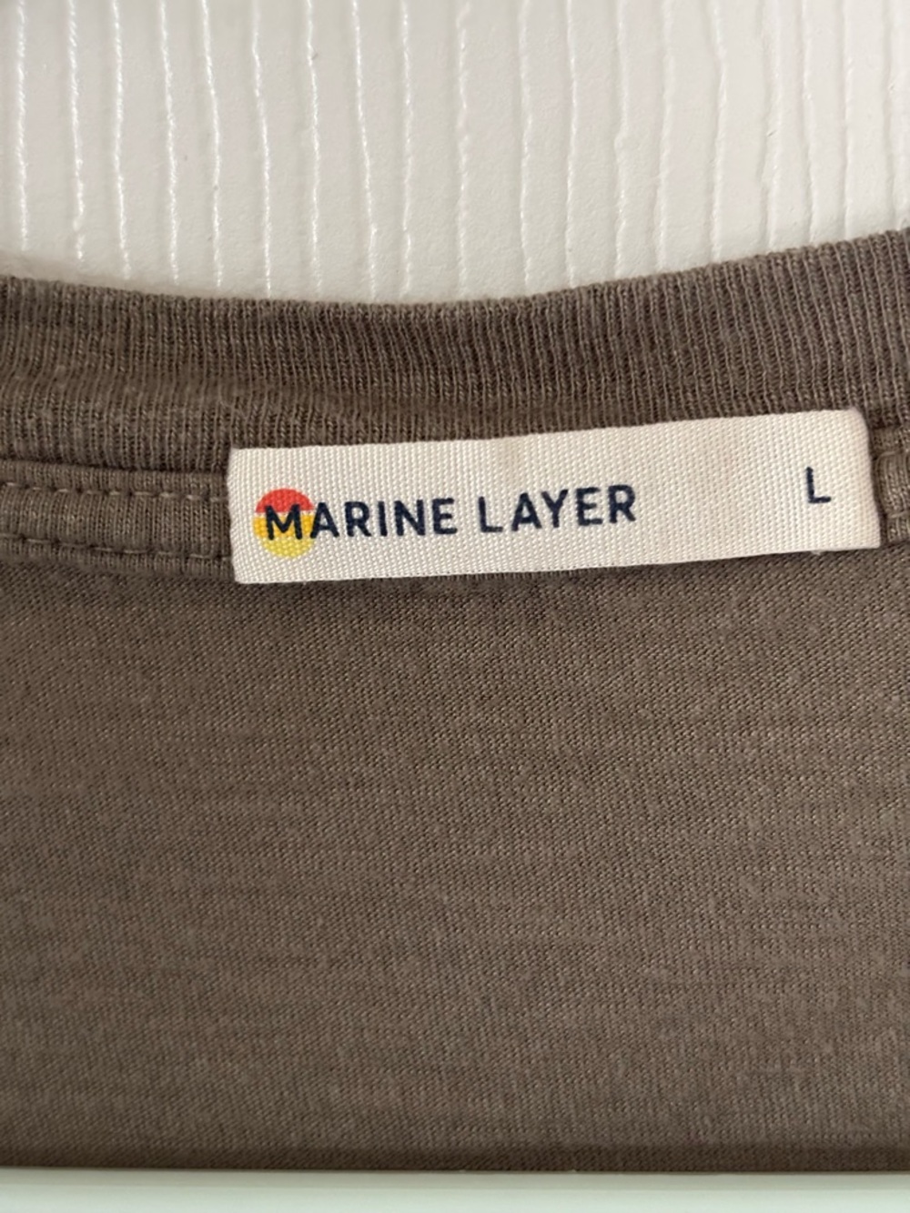 Marine Layer Women's Short Sleeve V-Neck Tee in Olive - Picture 2 of 8